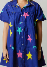 Load image into Gallery viewer, Puffed Sleeve Star Dress