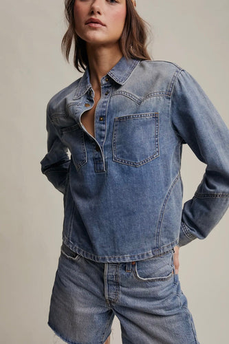 Western Denim Top