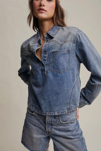Western Denim Top