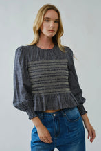 Load image into Gallery viewer, Smocked Peplum Top