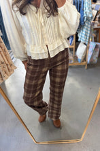 Load image into Gallery viewer, Plaid Straight Jeans