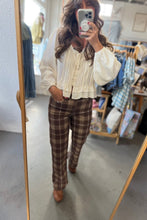 Load image into Gallery viewer, Plaid Straight Jeans
