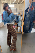 Load image into Gallery viewer, Plaid Straight Jeans