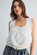 Load image into Gallery viewer, Gathered Waist Eyelet Top