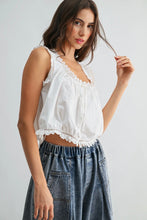 Load image into Gallery viewer, Gathered Waist Eyelet Top