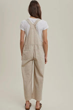 Load image into Gallery viewer, Person wearing a checkered overalls and white shirt on a plain background