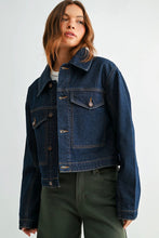 Load image into Gallery viewer, Fur Collar Jean Jacket