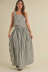 Striped Side Tie Set