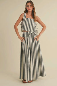 Striped Side Tie Set