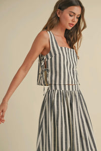 Striped Side Tie Set