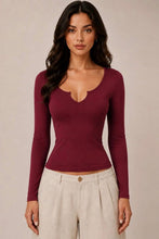 Load image into Gallery viewer, Split Neck Tee