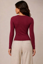 Load image into Gallery viewer, Split Neck Tee