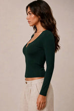 Load image into Gallery viewer, Split Neck Tee