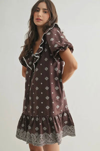 Wide Ruffle Dress