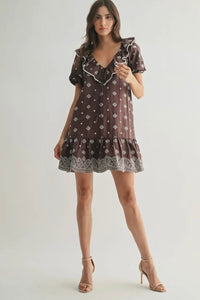 Wide Ruffle Dress