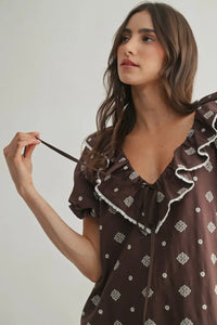 Wide Ruffle Dress