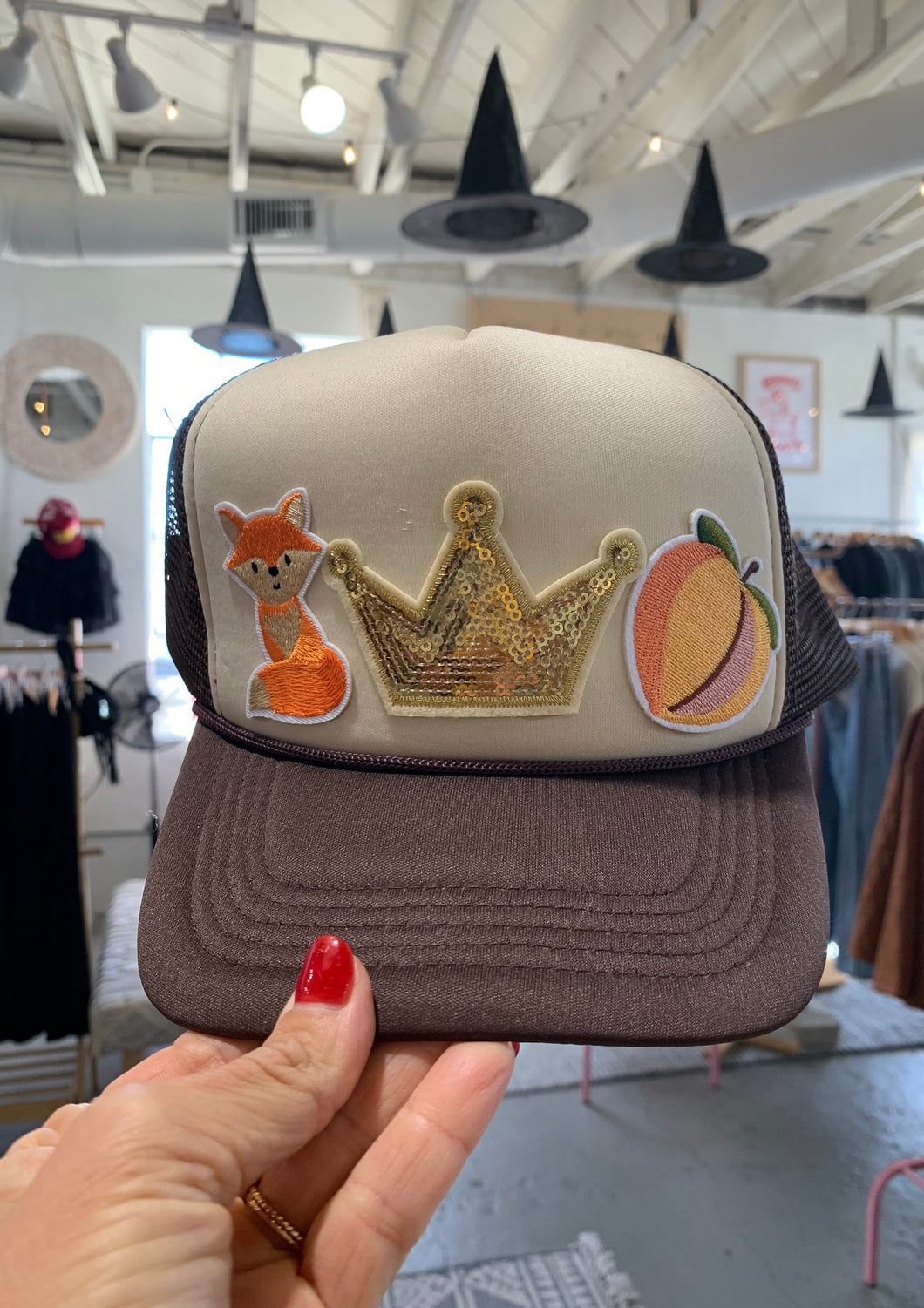 Foxy Peach Queen Trucker Hat