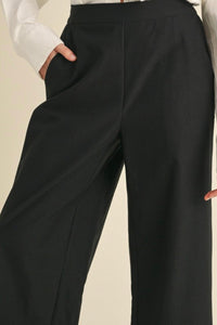 Wide Leg Cropped Work Pants