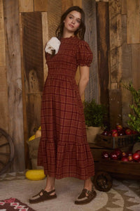Autumn Plaid Dress