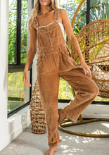 Load image into Gallery viewer, Corduroy Criss Cross Back Overalls