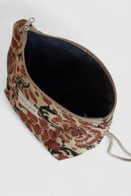 Load image into Gallery viewer, Patterned pouch with a zipper on a white background