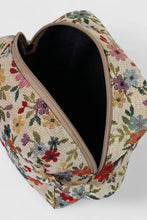 Load image into Gallery viewer, Floral patterned pouch on a white background
