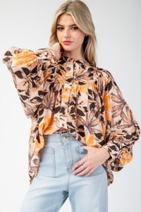 Bubble Sleeve Blouse