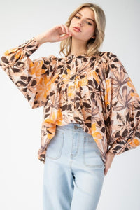 Bubble Sleeve Blouse