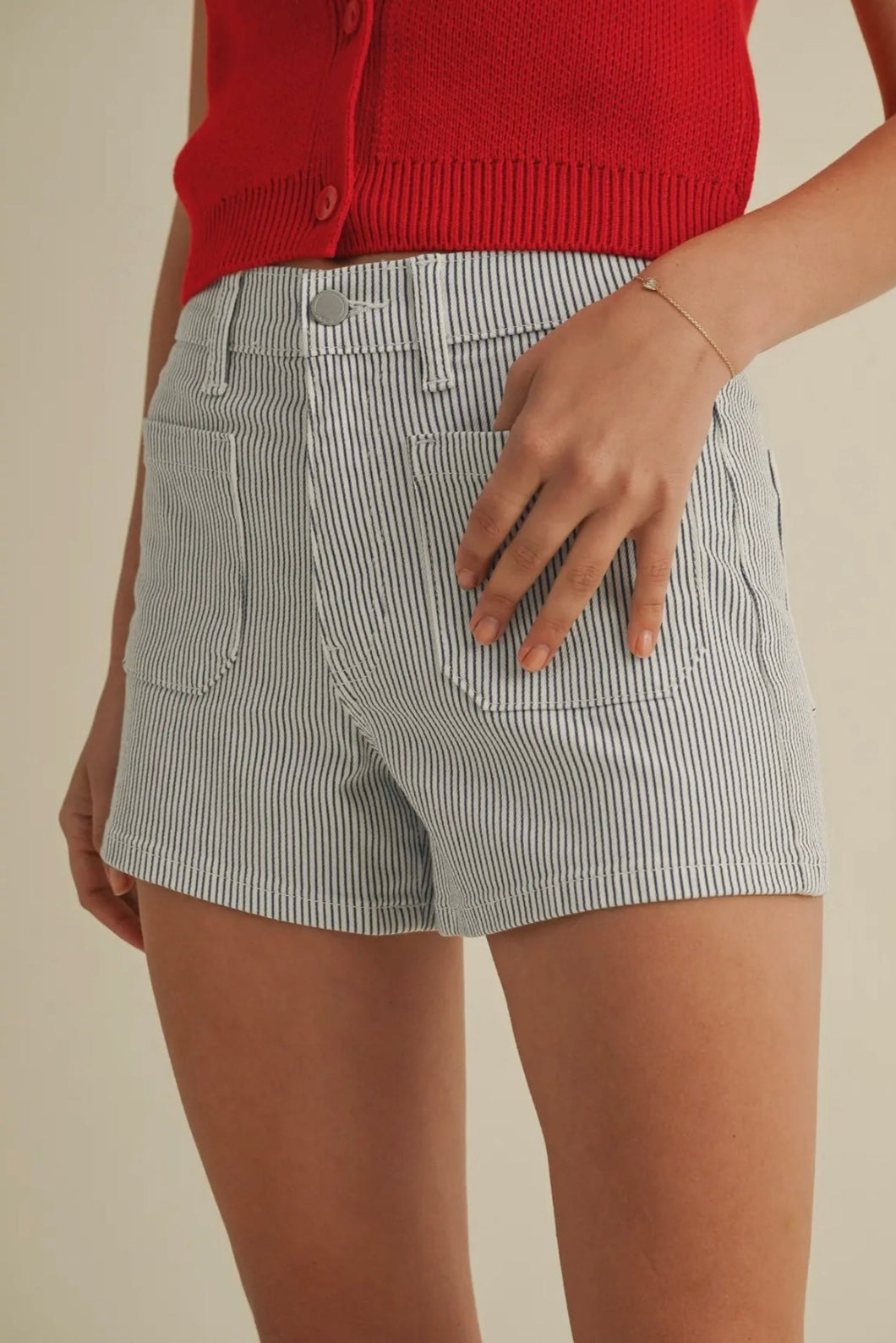Railroad Striped Shorts