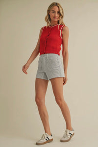 Railroad Striped Shorts