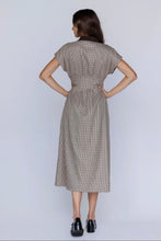 Load image into Gallery viewer, Suede Collar Midi Dress