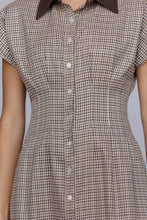 Load image into Gallery viewer, Suede Collar Midi Dress