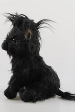 Load image into Gallery viewer, Black stuffed animal toy on a white background