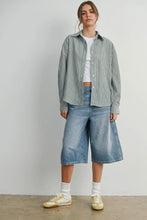Load image into Gallery viewer, Striped Boyfriend Button Down