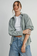 Load image into Gallery viewer, Striped Boyfriend Button Down