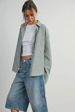 Load image into Gallery viewer, Striped Boyfriend Button Down