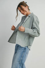 Load image into Gallery viewer, Striped Boyfriend Button Down