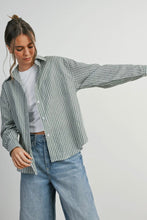 Load image into Gallery viewer, Striped Boyfriend Button Down