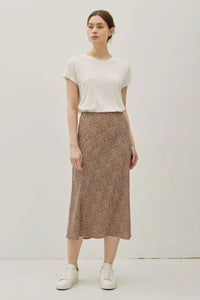 Simple Ditsy Midi Skirt