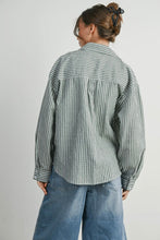 Load image into Gallery viewer, Striped Boyfriend Button Down