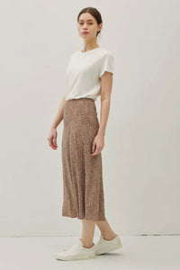 Simple Ditsy Midi Skirt