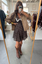 Load image into Gallery viewer, Person taking a mirror selfie wearing a dress and jacket in a clothing store.