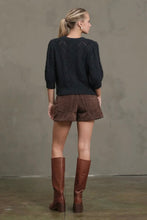Load image into Gallery viewer, Cable Knit Pointelle Sweater