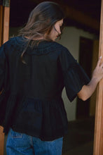 Load image into Gallery viewer, Eyelet Collared Top