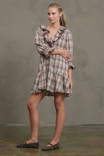Load image into Gallery viewer, Plaid Ruffle Dress