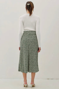 Simple Ditsy Midi Skirt