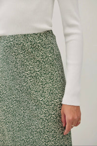 Simple Ditsy Midi Skirt