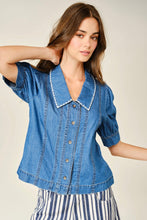 Load image into Gallery viewer, Embroidered Collar Top