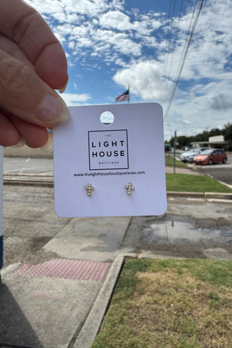 Tiny Cross Earrings