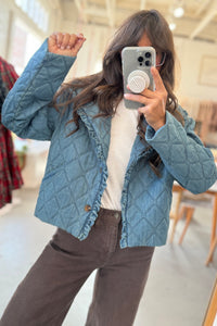 Quilted Denim Jacket